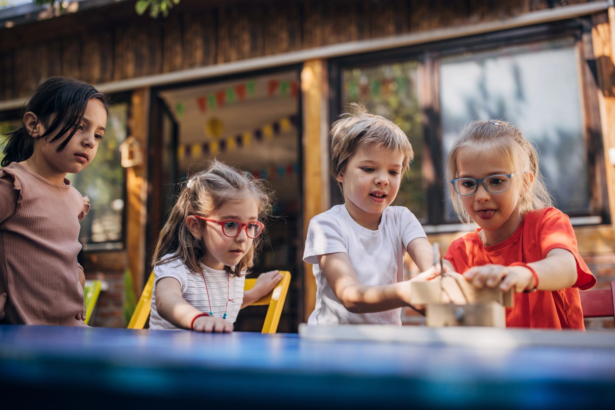 Outdoor play at MalaMa preschool