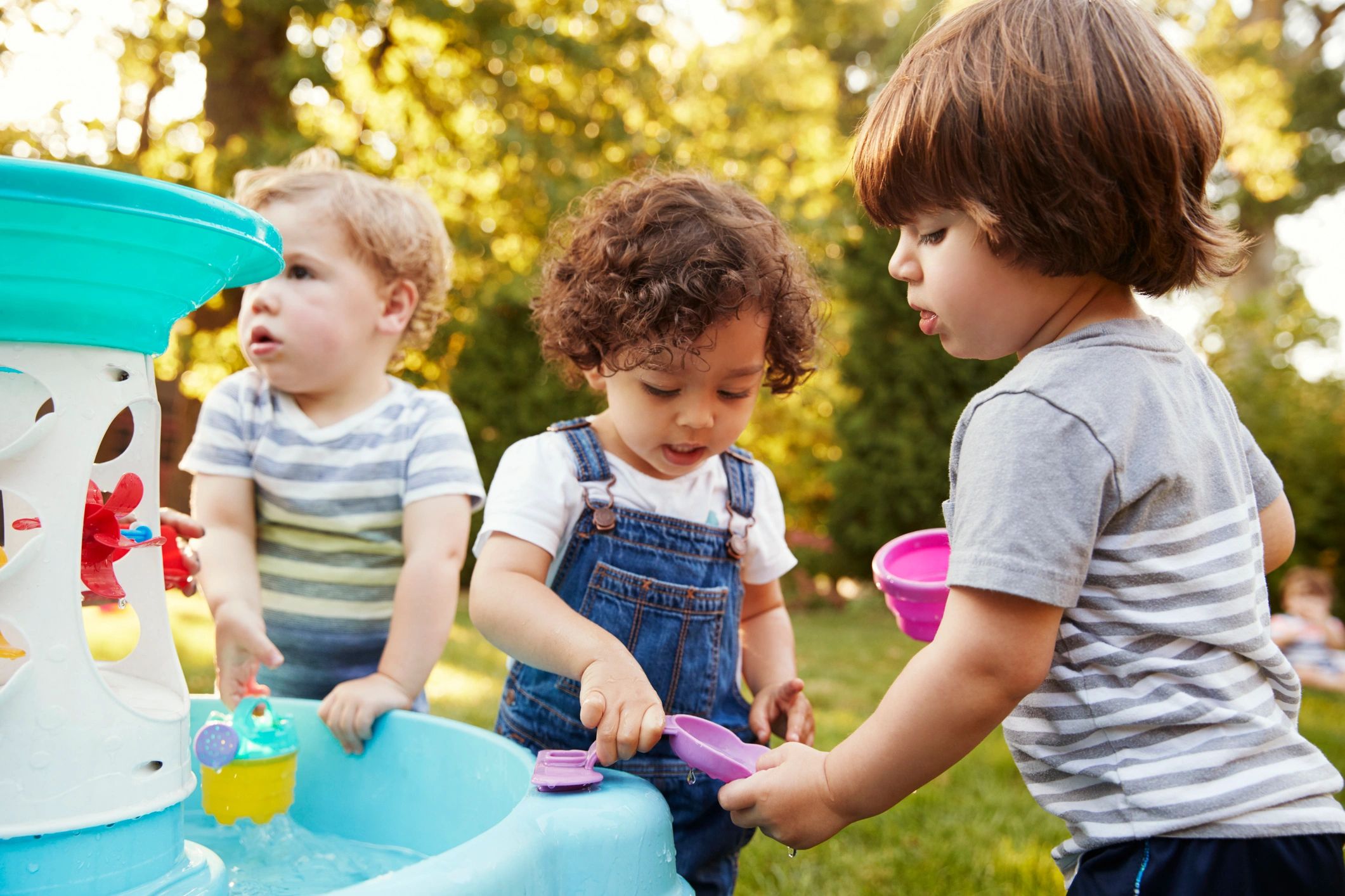 children playing outdoors daycare